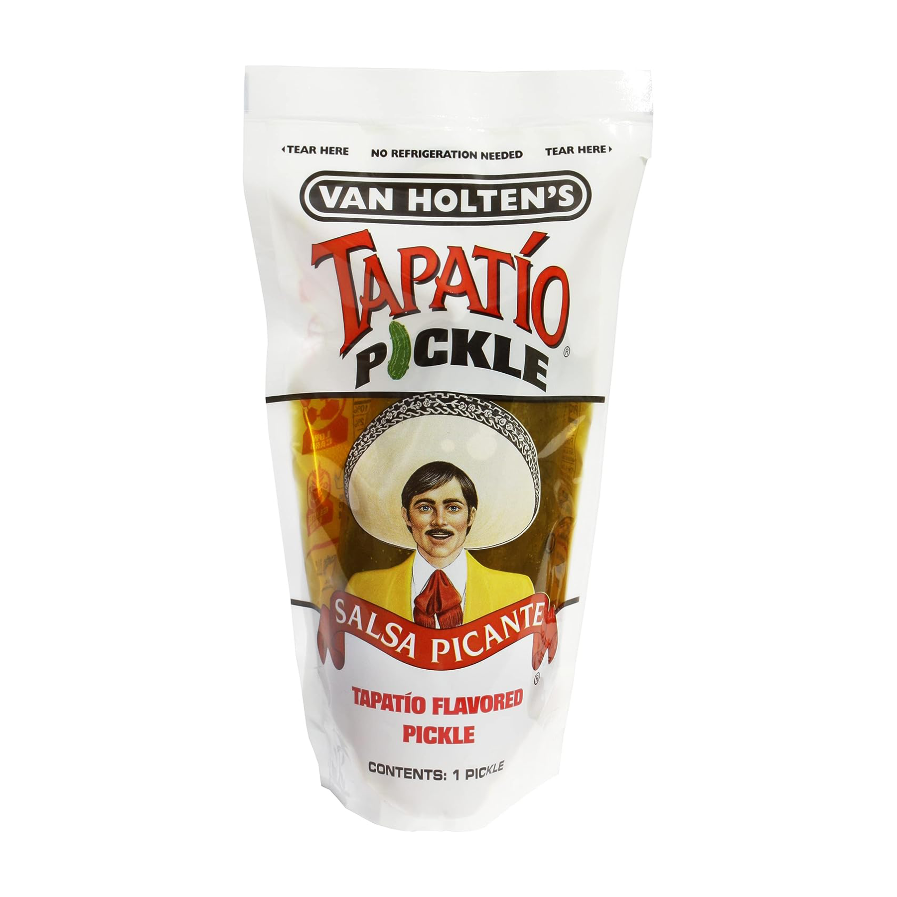 Van Holtens Pickles Jumbo Tapatio Pickle-In-A-Pouch