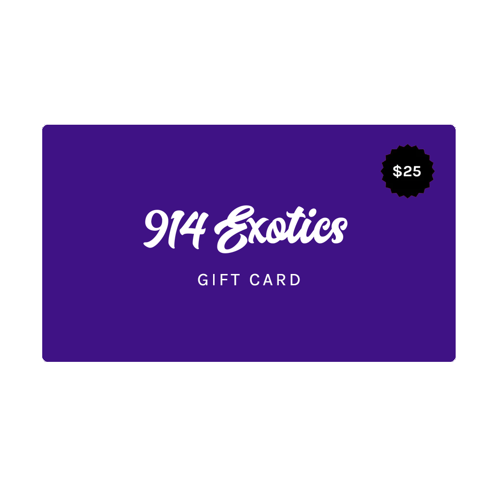 914 Exotics Gift Card $25.00