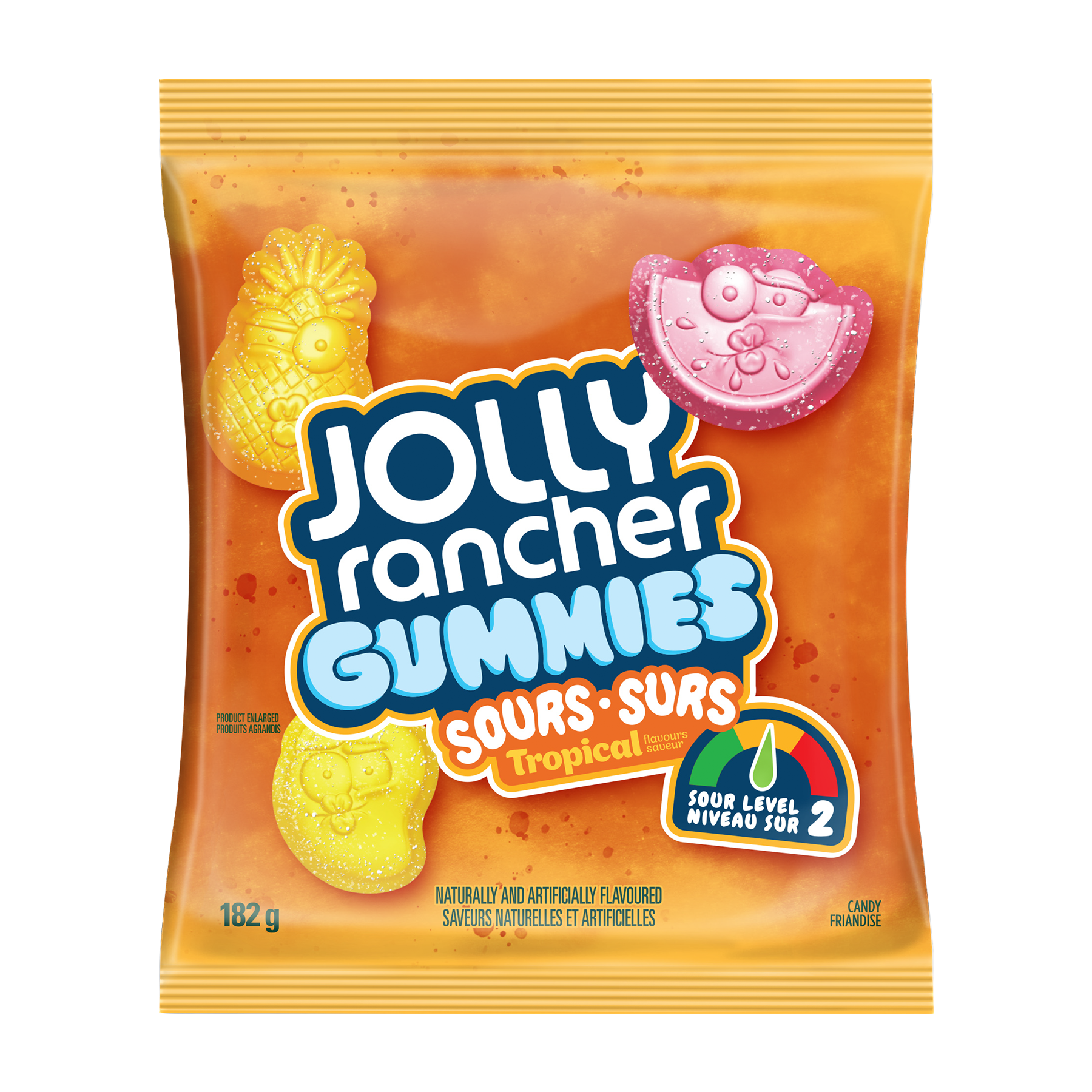 Jolly Rancher Gummies Sours Tropical Flavored Candy (182G)