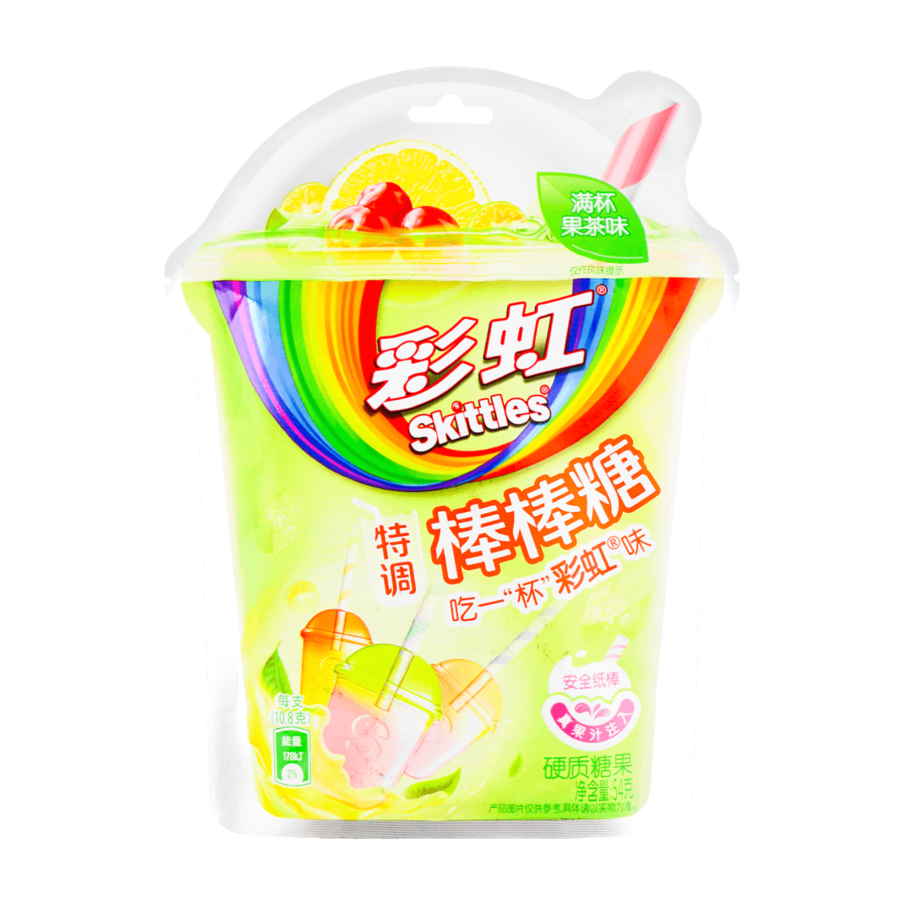 Skittles Lollipop Fruit Tea Flavor (54G)