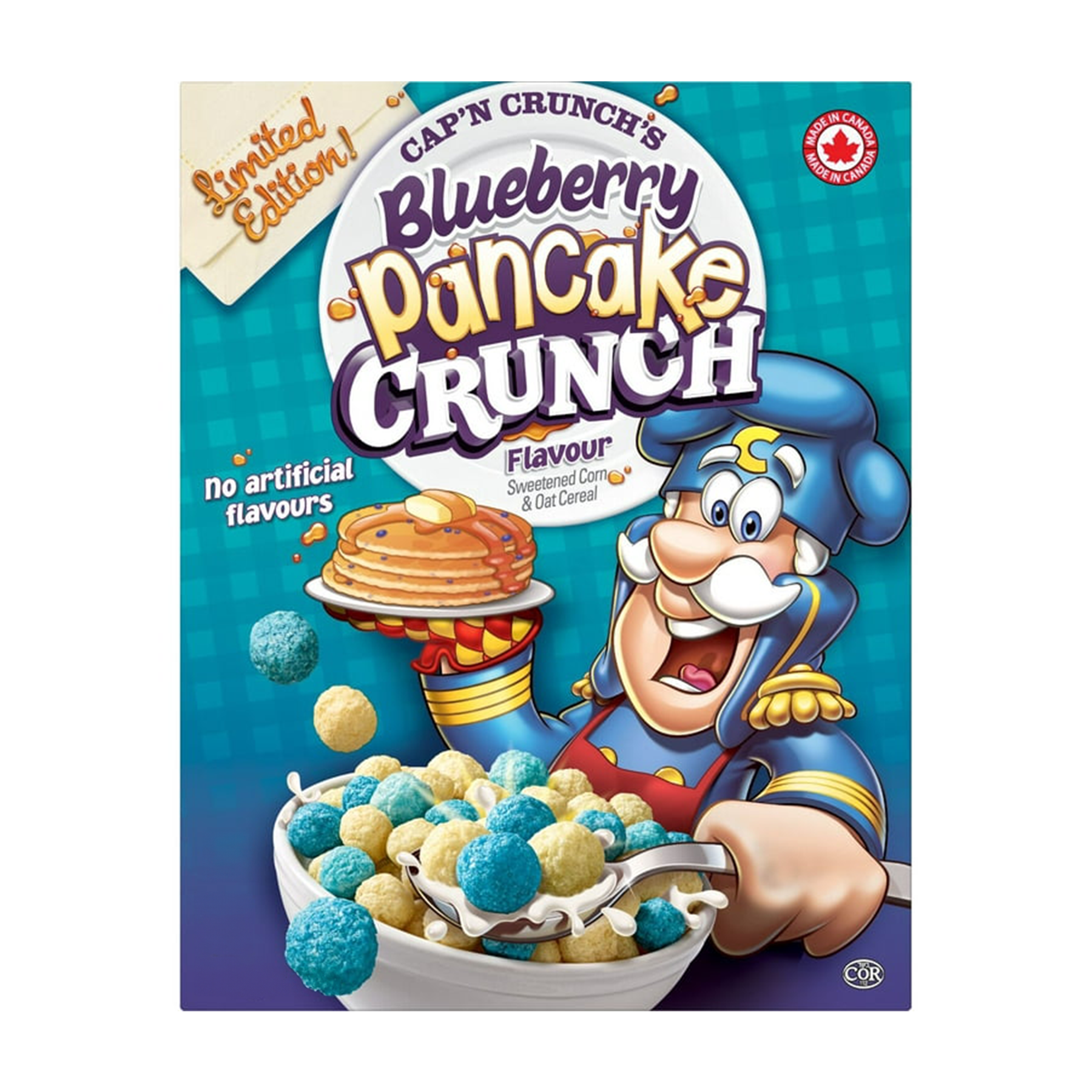 Cap'n Crunch's Blueberry Pancake Crunch Cereal (288g)