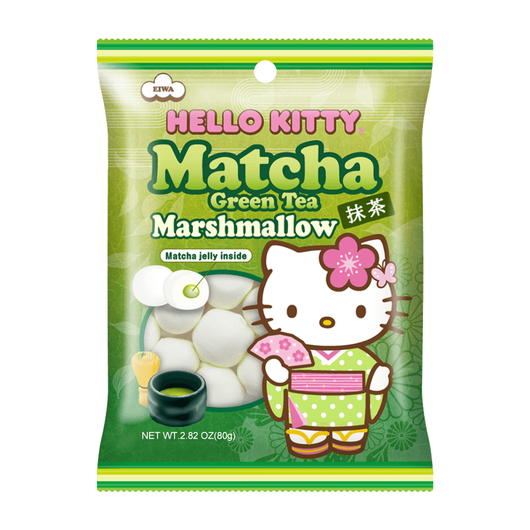 Eiwa Hello Kitty Matcha Green Tea Marshmallows (80G)