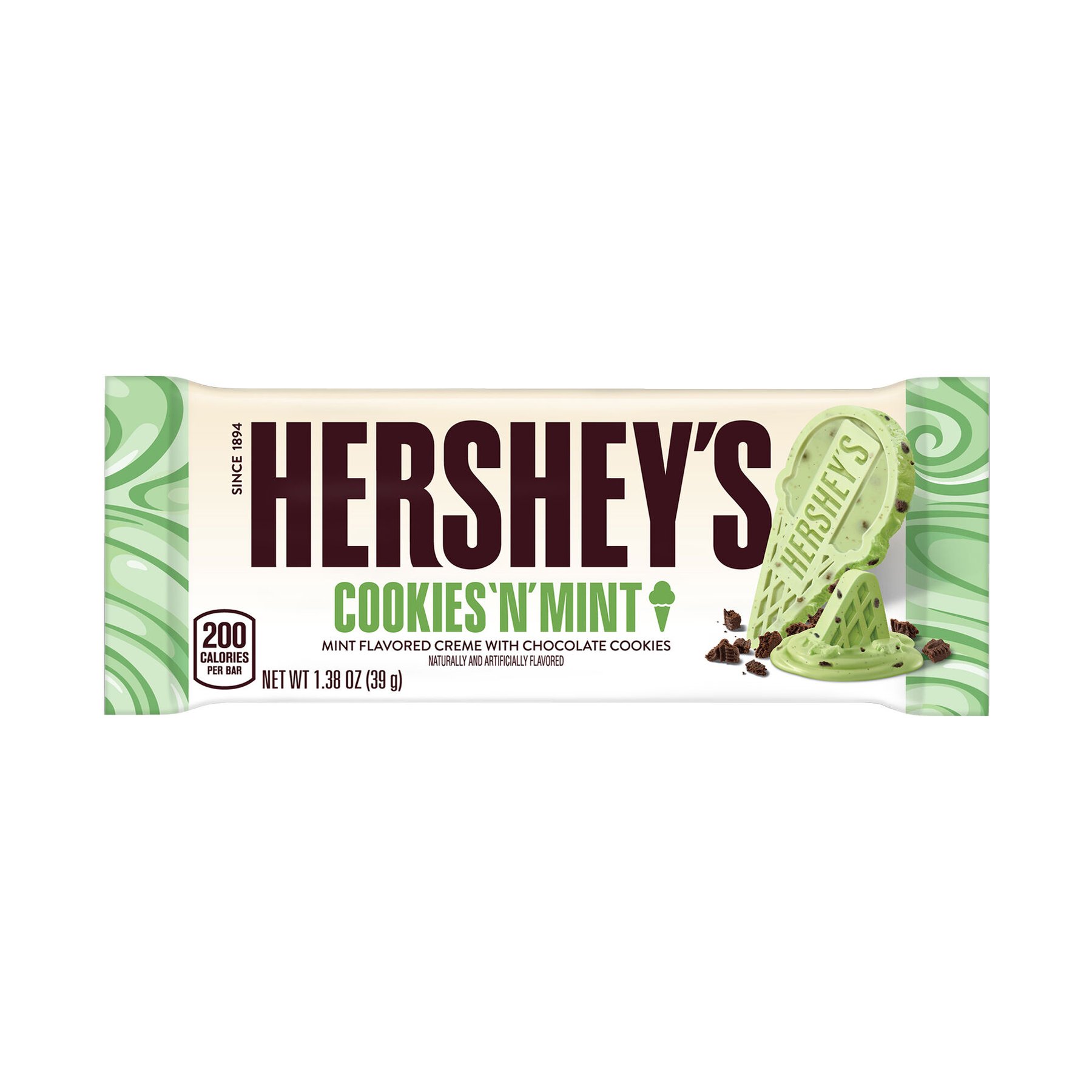 Hersheys Ice Cream Shop Cookies N Mint Candy Bar