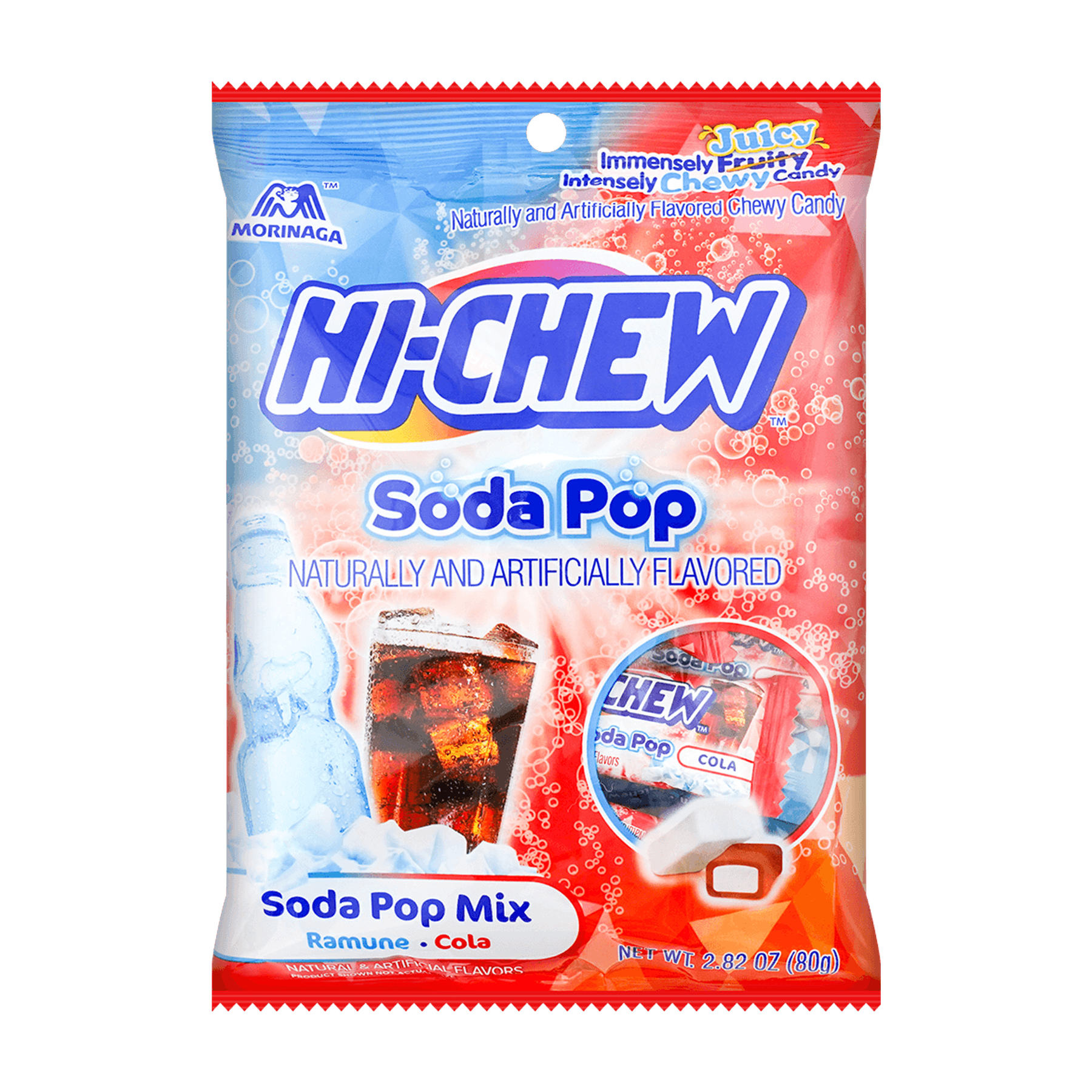 Morinaga Hi-Chew Soda Pop Mix Ramune Cola (80g)