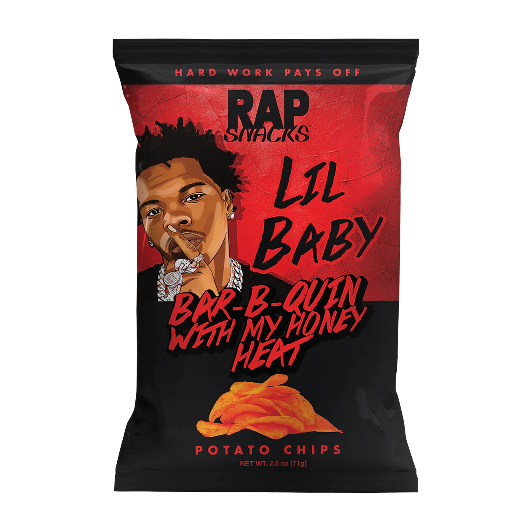 Rap Snacks Lil Baby Bar-B-Quin With My Honey Flavored Chips