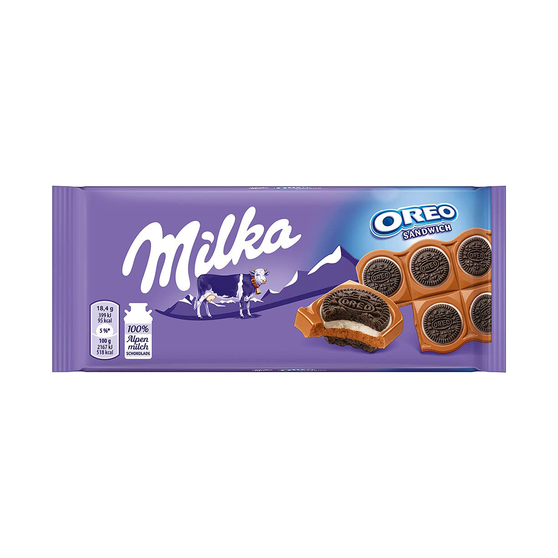 Milka Oreo Sandwich Milk Chocolate (100G)