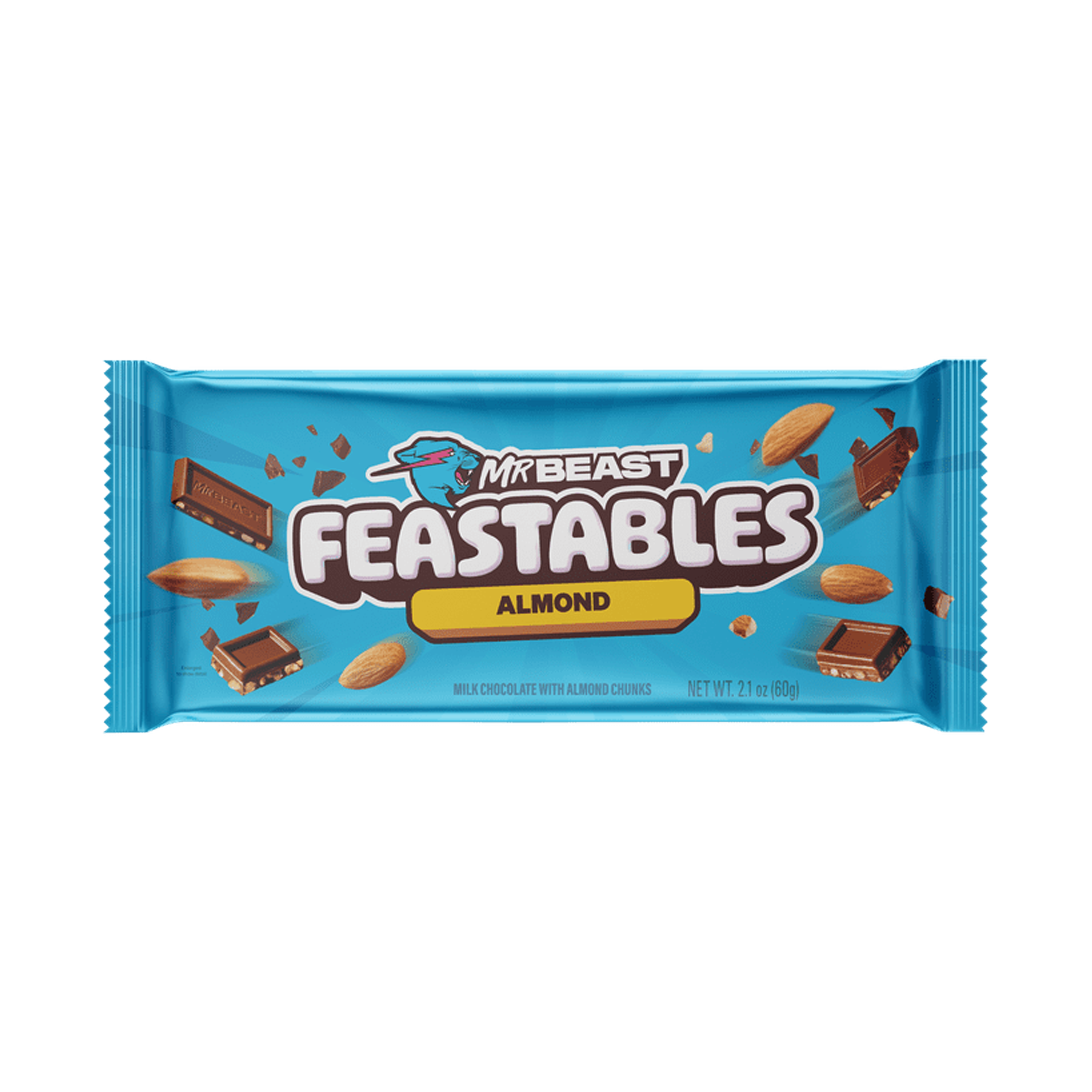 Feastables MrBeast Candy Bar Almond (60g)