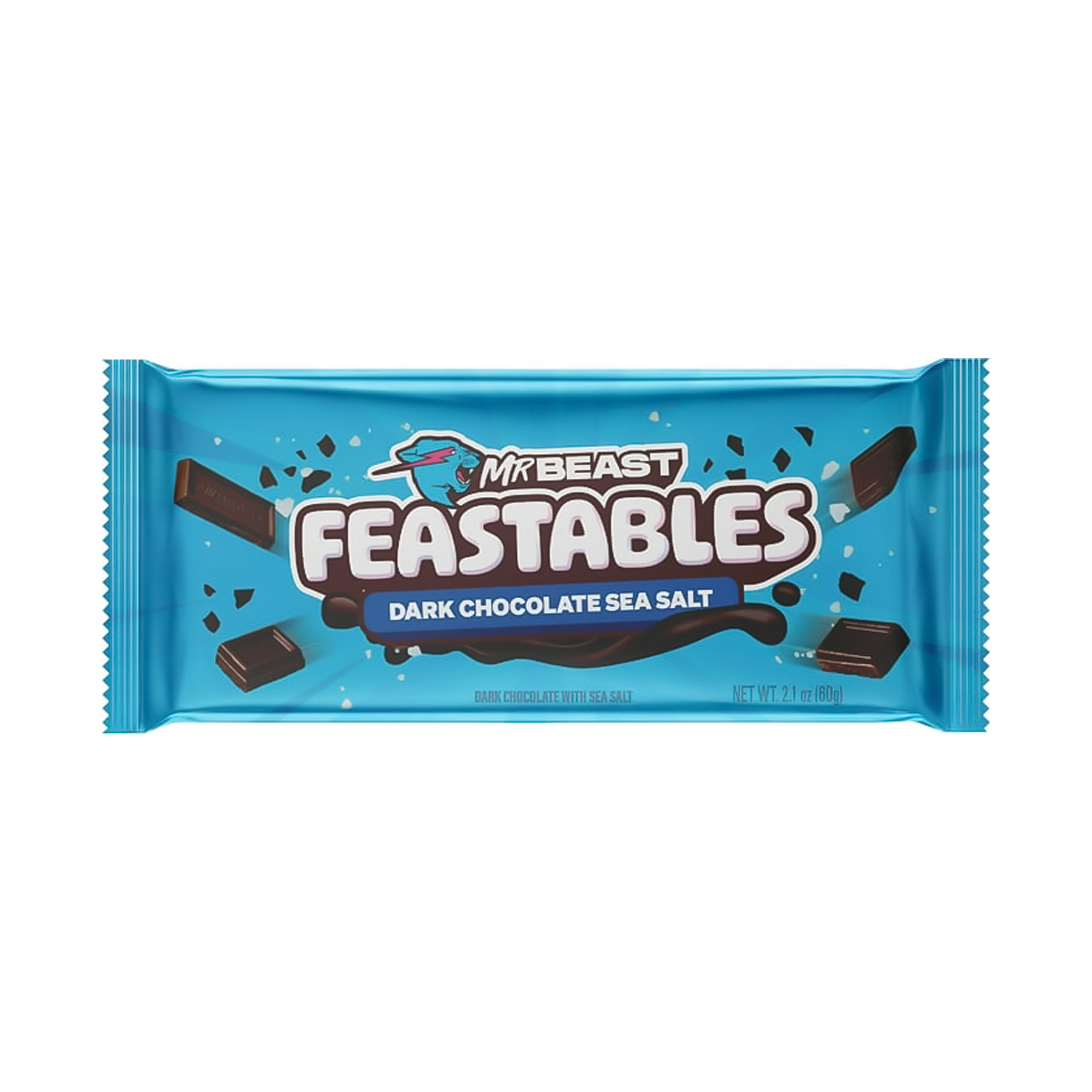 Feastables MrBeast Candy Bar Dark Chocolate Sea Salt (60g)