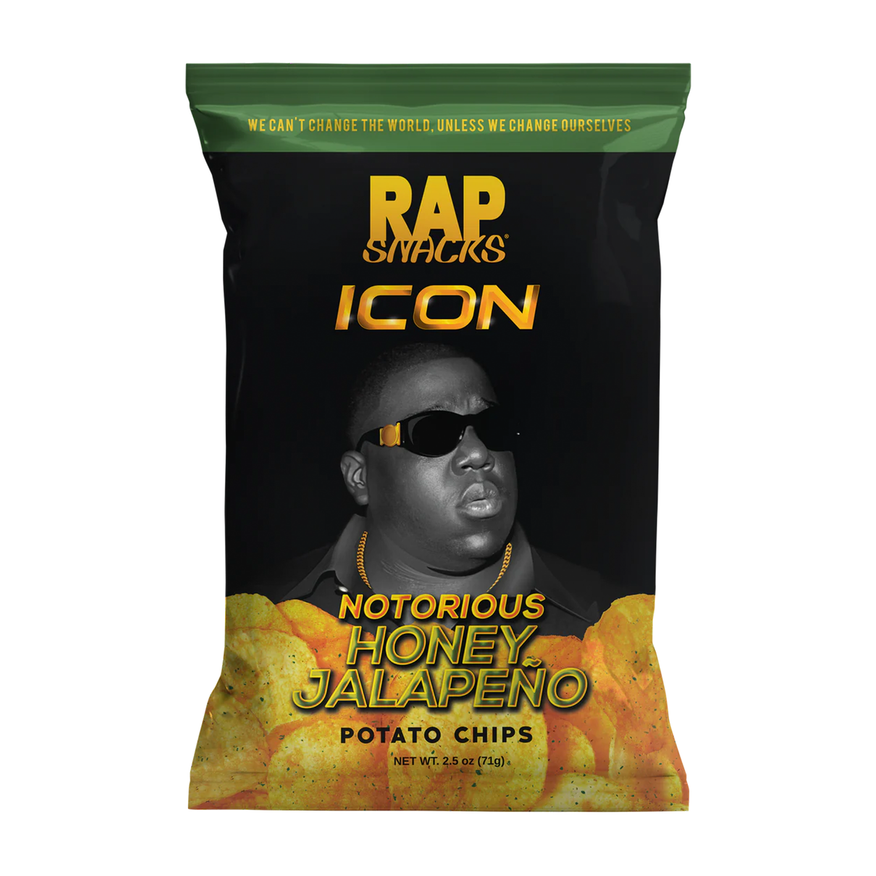 Rap Snacks The Notorious B.i.g. Icon Honey Jalapeño Flavored Chips