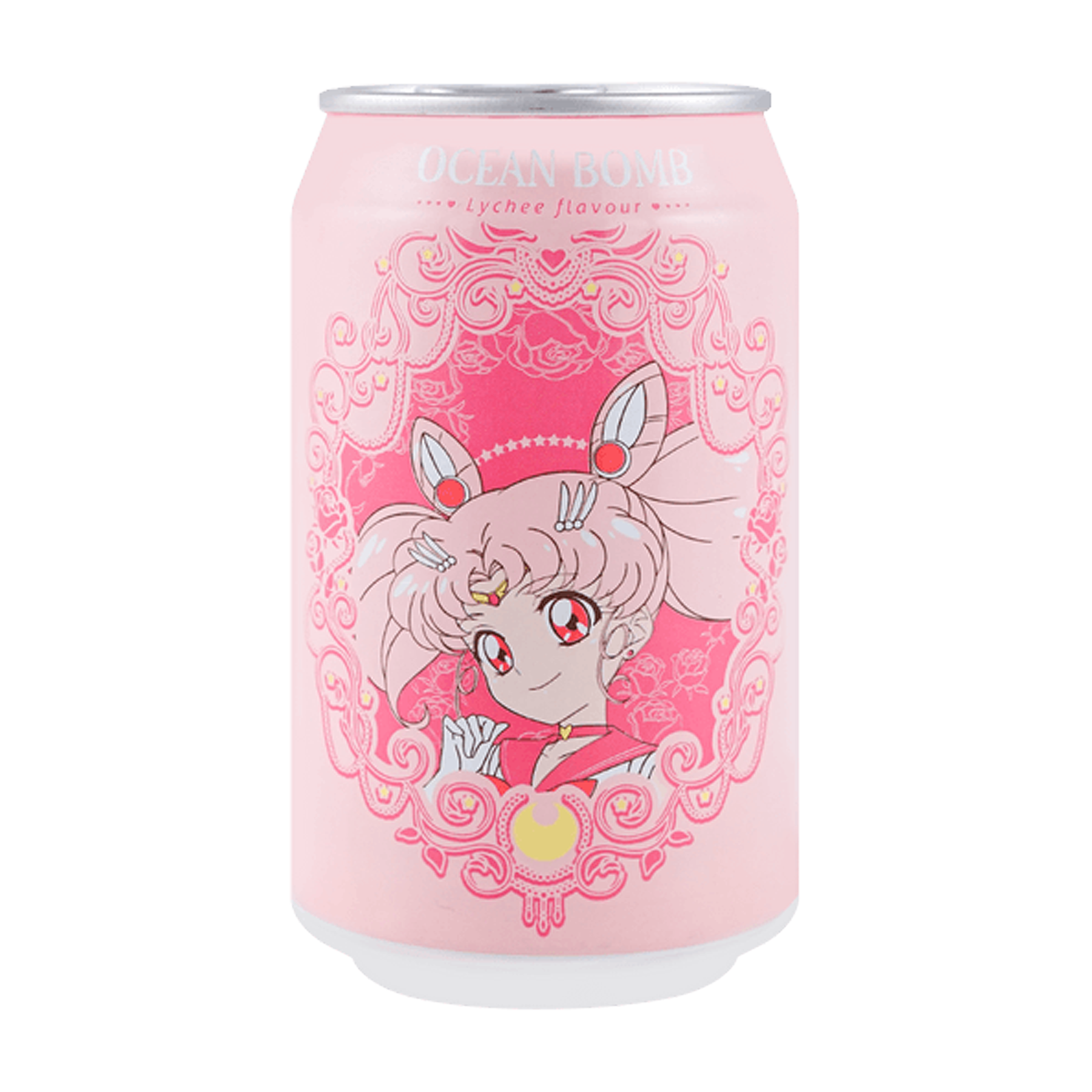 Ocean Bomb Sailor Moon Sparkling Water Lychee Flavor