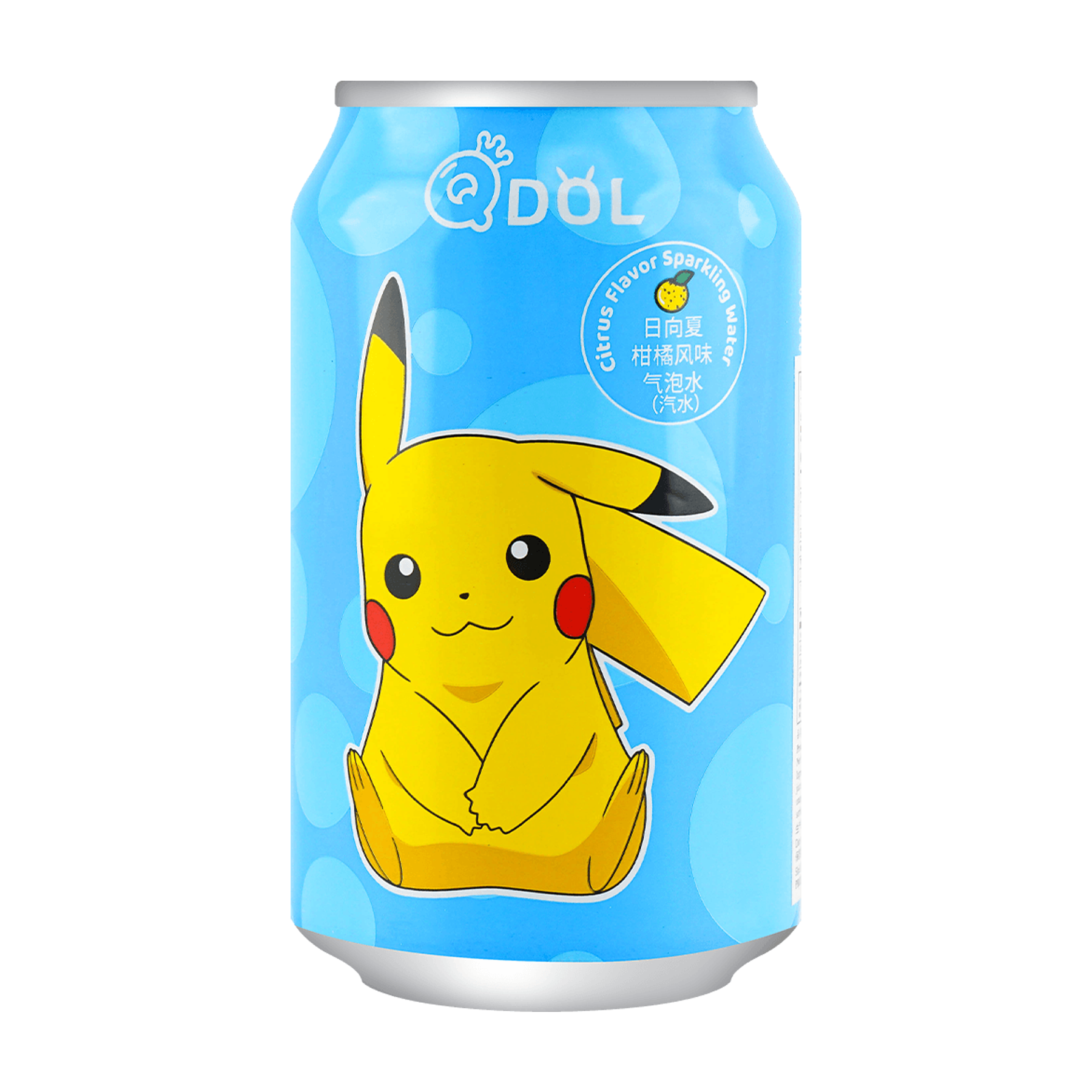 Qdol Pokemon Sparkling Water Pikachu Citrus Flavored (11.16 Fl Oz)