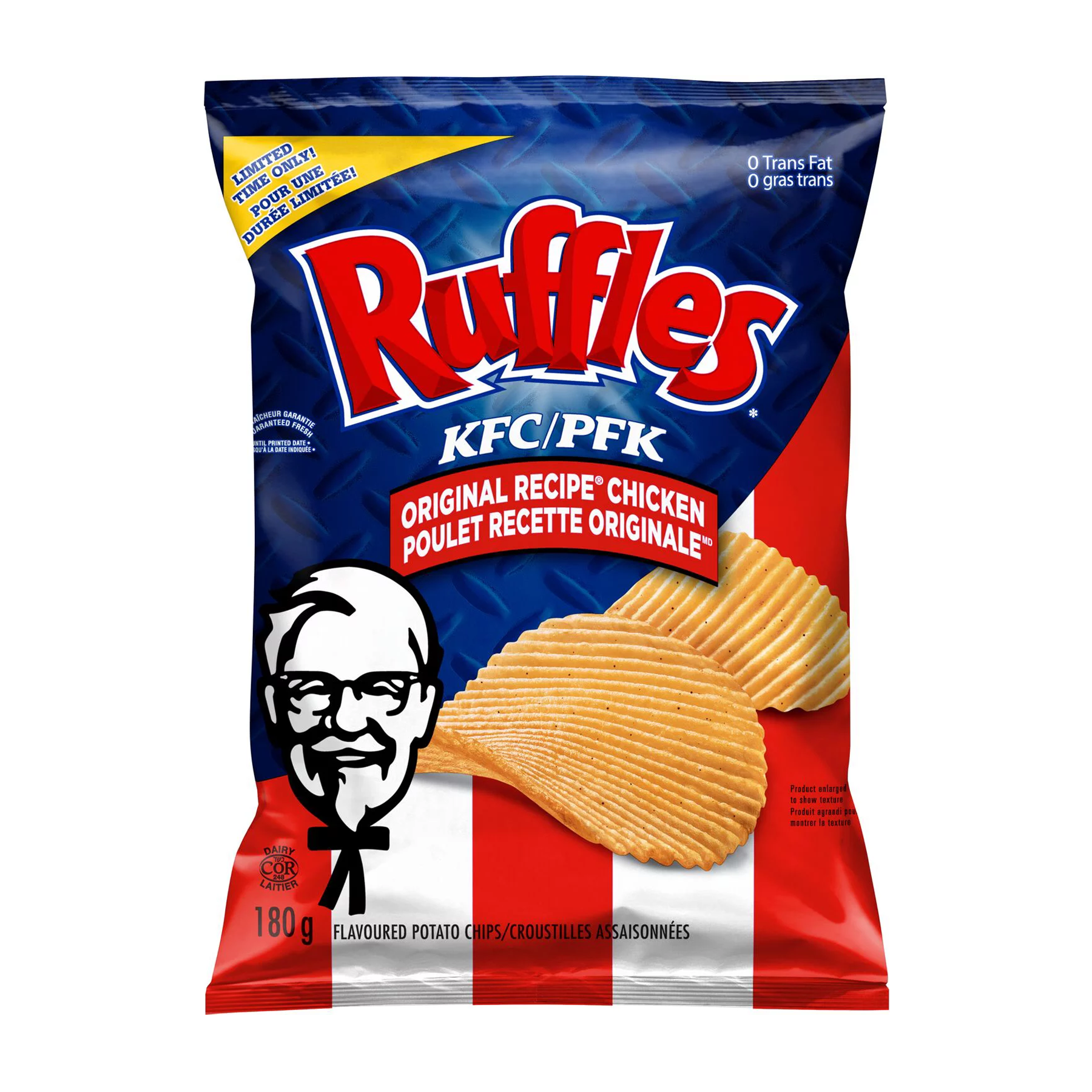 Ruffles Kfc Original Recipe Chicken Flavored Potato Chips