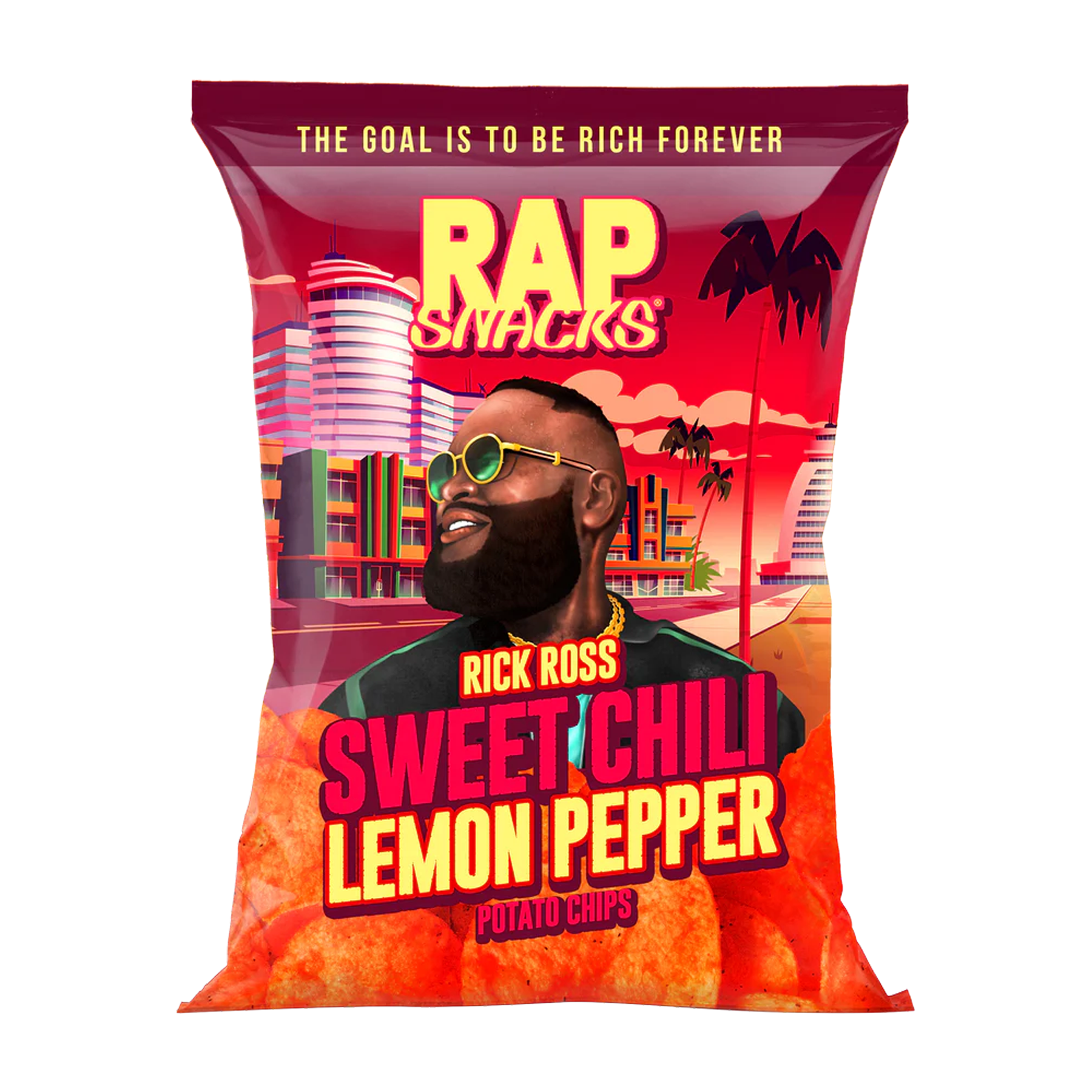 Rap Snacks Rick Ross Sweet Chili Lemon Pepper Flavored Chips