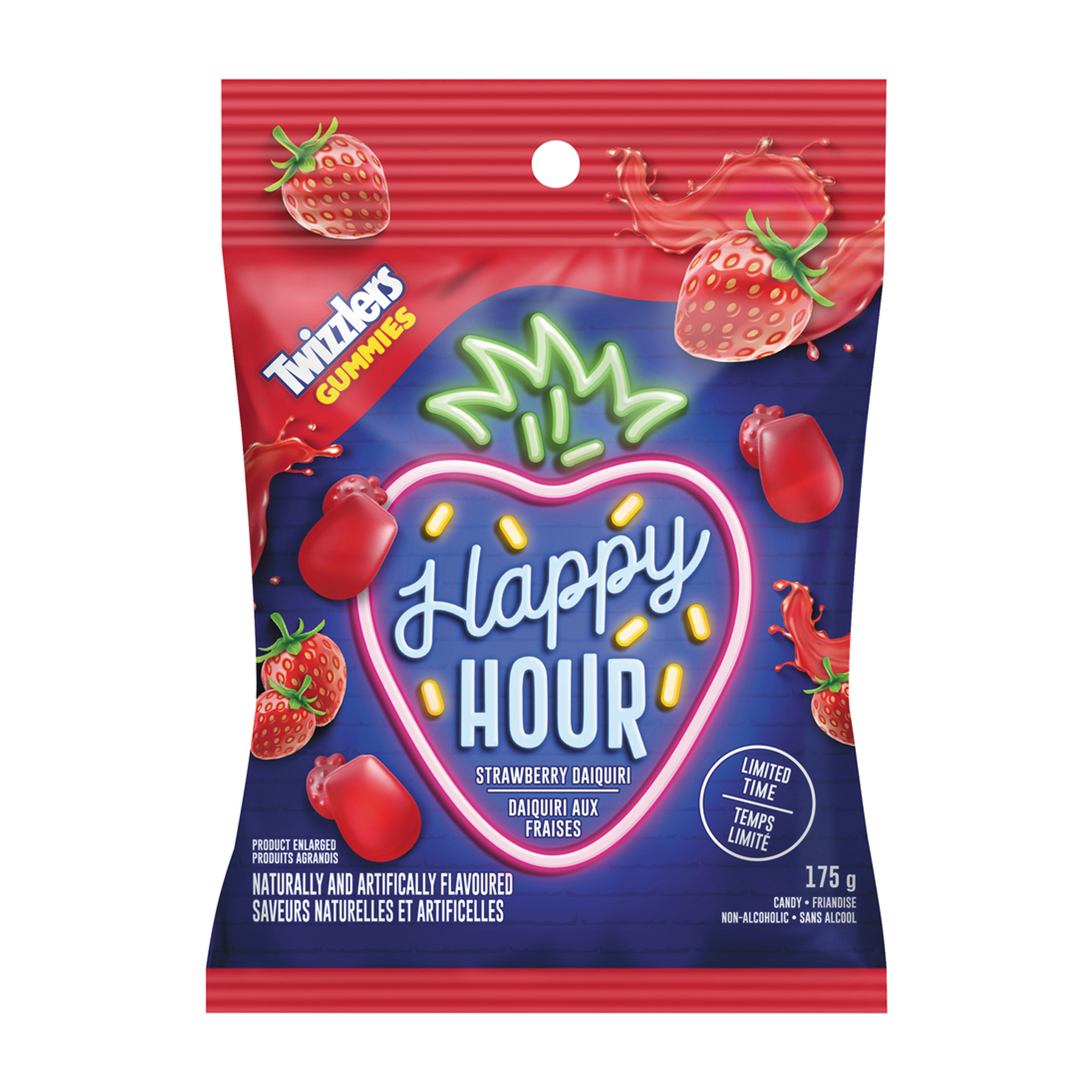 Twizzlers Happy Hour Gummies Strawberry Daiquiri (175G)