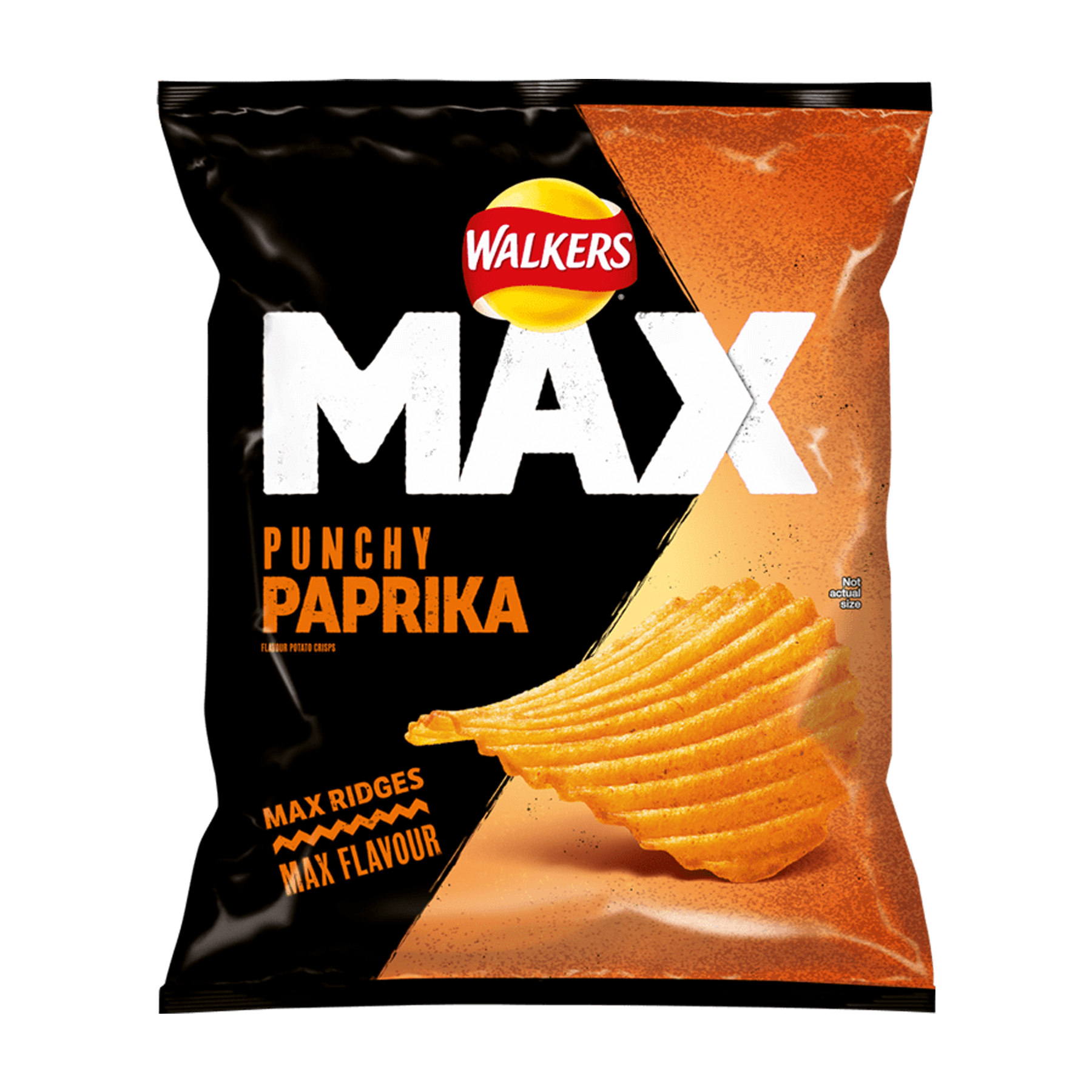 Walkers Max Punchy Paprika Flavored Crisps